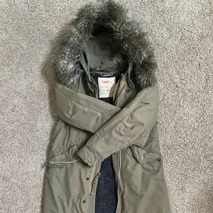 TNA Aritzia goose down Parka Britannia style